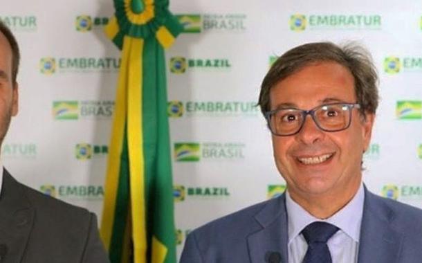 Eduardo Bolsonaro e Gilson Machado