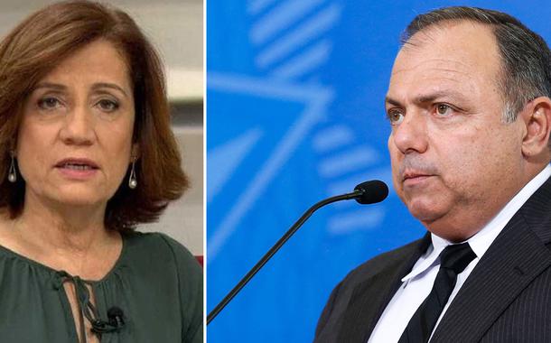 Miriam Leitão e Eduardo Pazuello