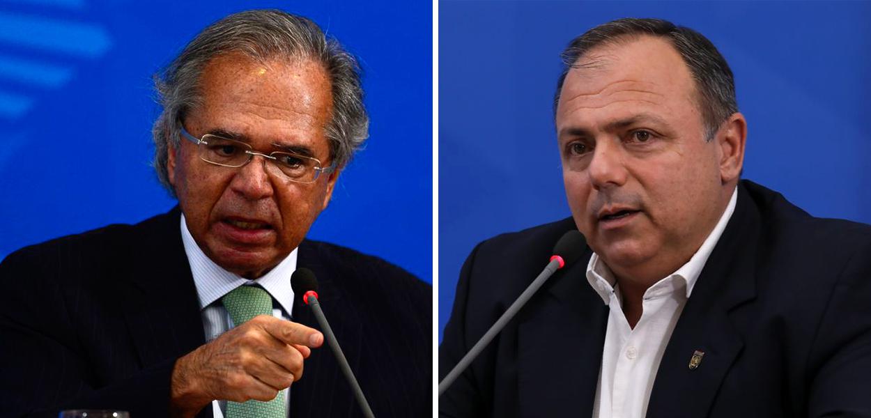 Paulo Guedes e Eduardo Pazuello