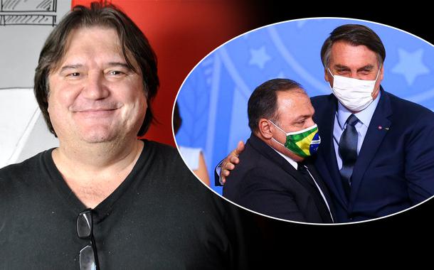 Pedro Serrano, Eduardo Pazuello e Jair Bolsonaro