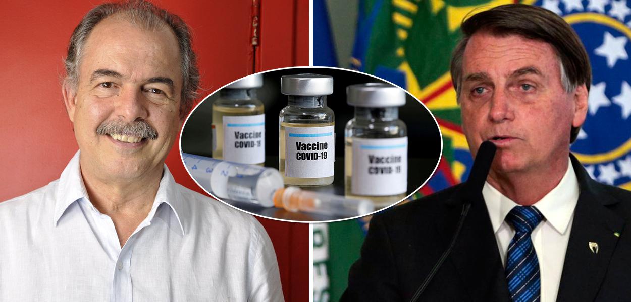 Aloizio Mercadante e Jair Bolsonaro