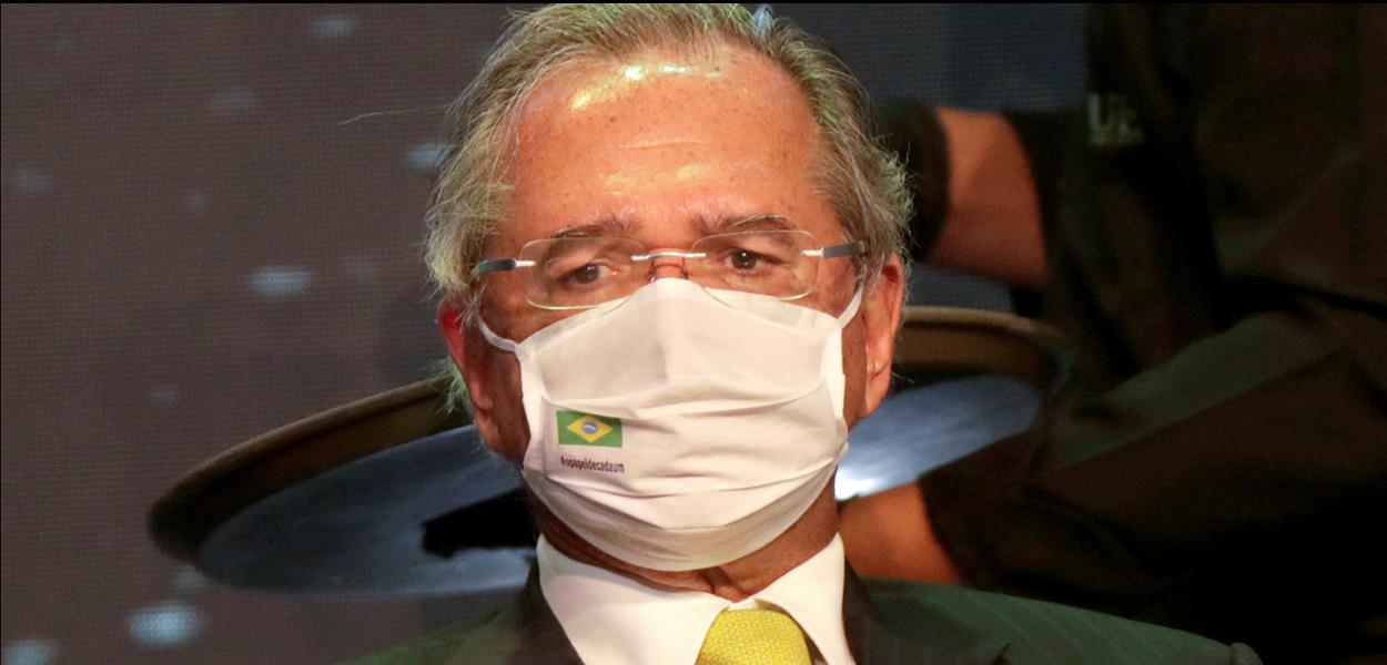 Ministro da Economia, Paulo Guedes, participa de seminário em Brasília 08/12/2020