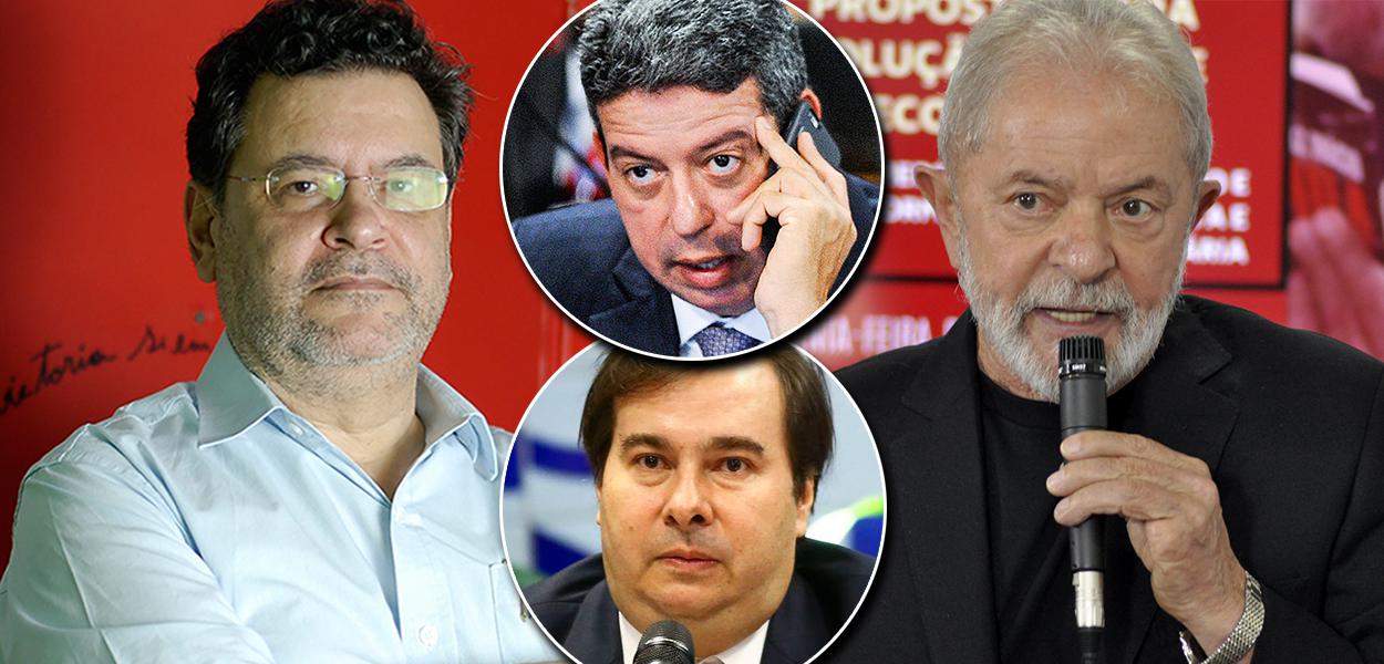 Rui Costa Pimenta, Arthur Lira, Rodrigo Maia e Lula