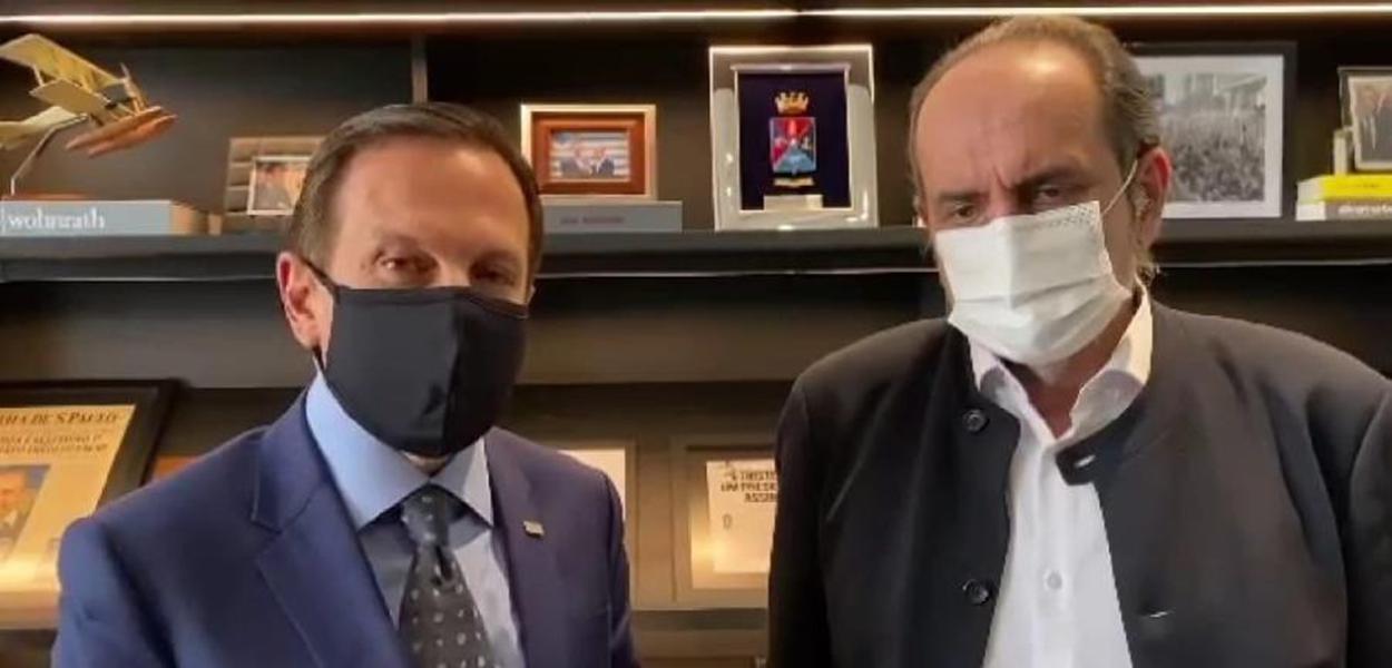 João Doria e Alexandre Kalil