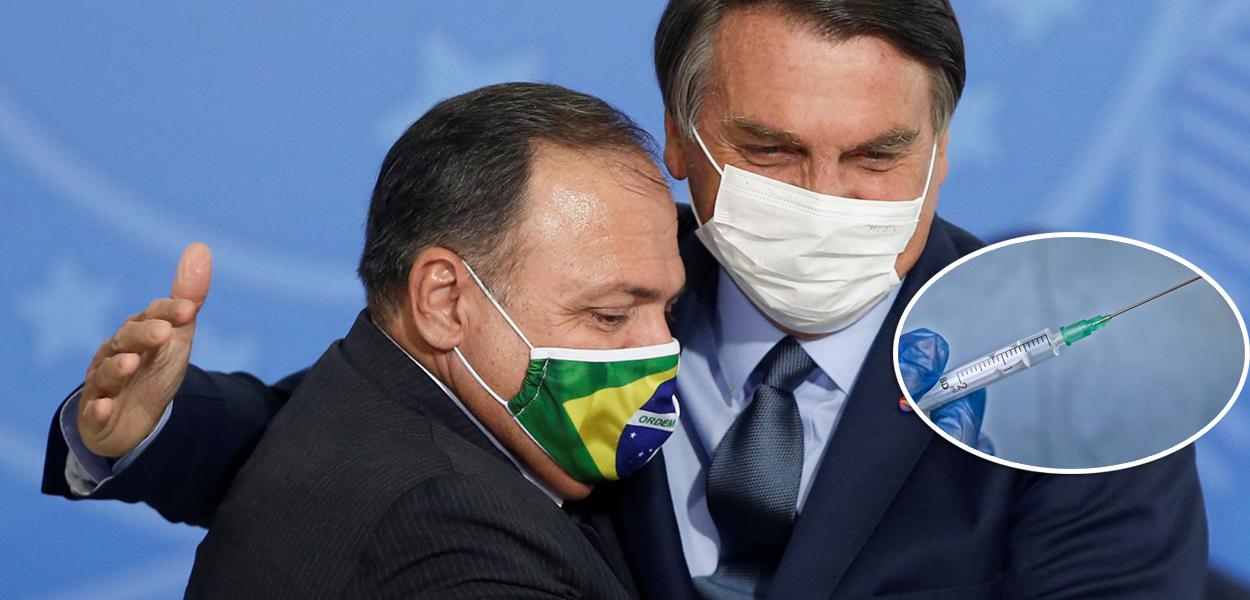 Eduardo Pazuello e Jair Bolsonaro