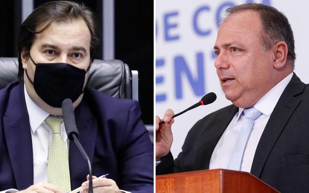 Rodrigo Maia e Eduardo Pazuello