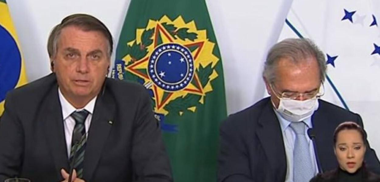 Jair Bolsonaro e Paulo Guedes