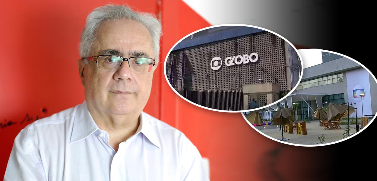 Luis Nassif e fachadas da Globo