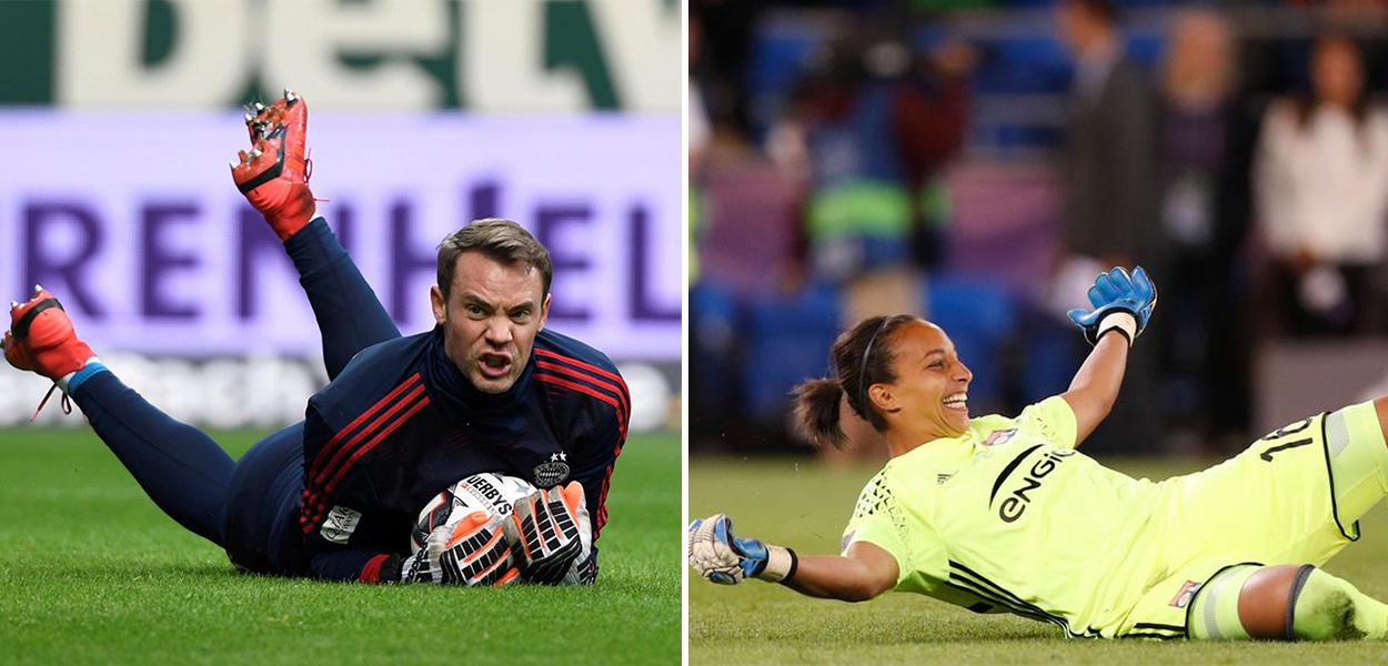 Manuel Neuer e Sarah Bouhaddi