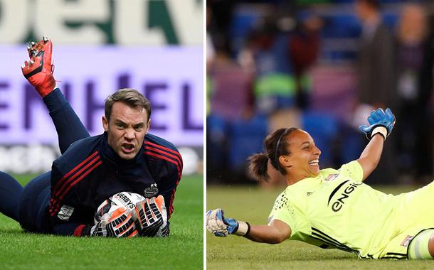 Manuel Neuer e Sarah Bouhaddi