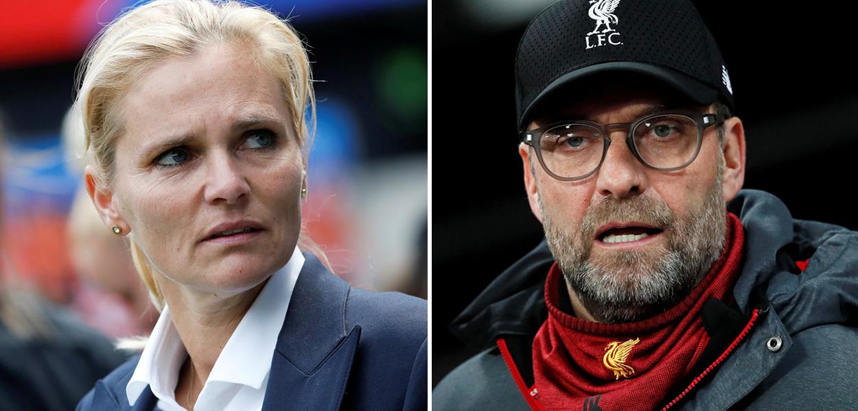 Sarina Wiegman e Jurgen Klopp