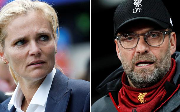 Sarina Wiegman e Jurgen Klopp