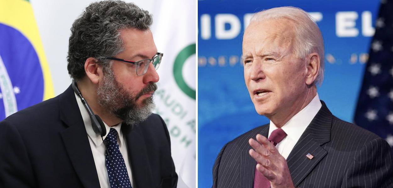 Ernesto Araújo e Joe Biden