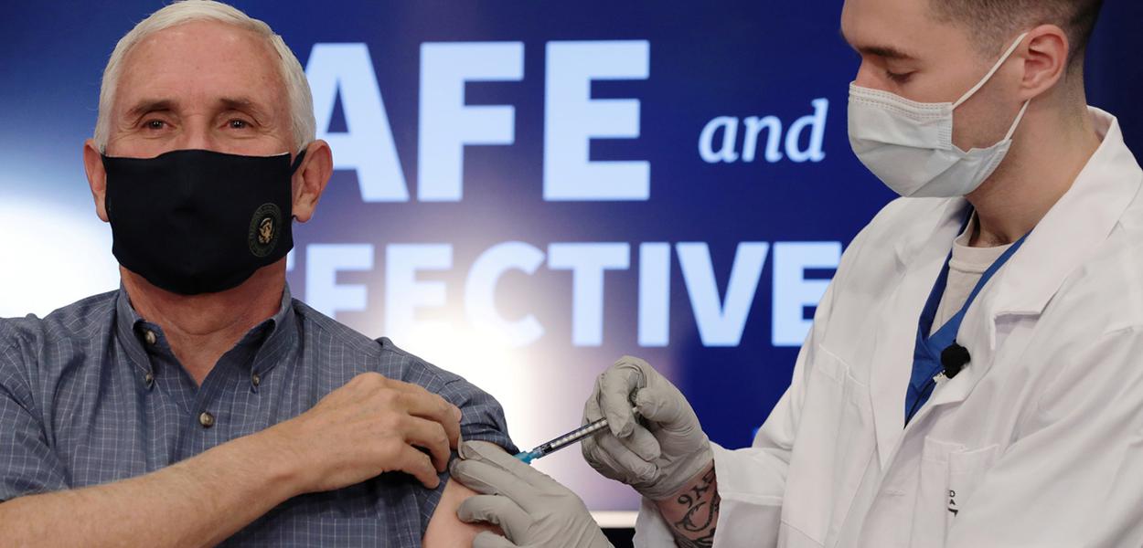 Pence: vice americano se vacinou contra a covid-19 nesta sexta-feira