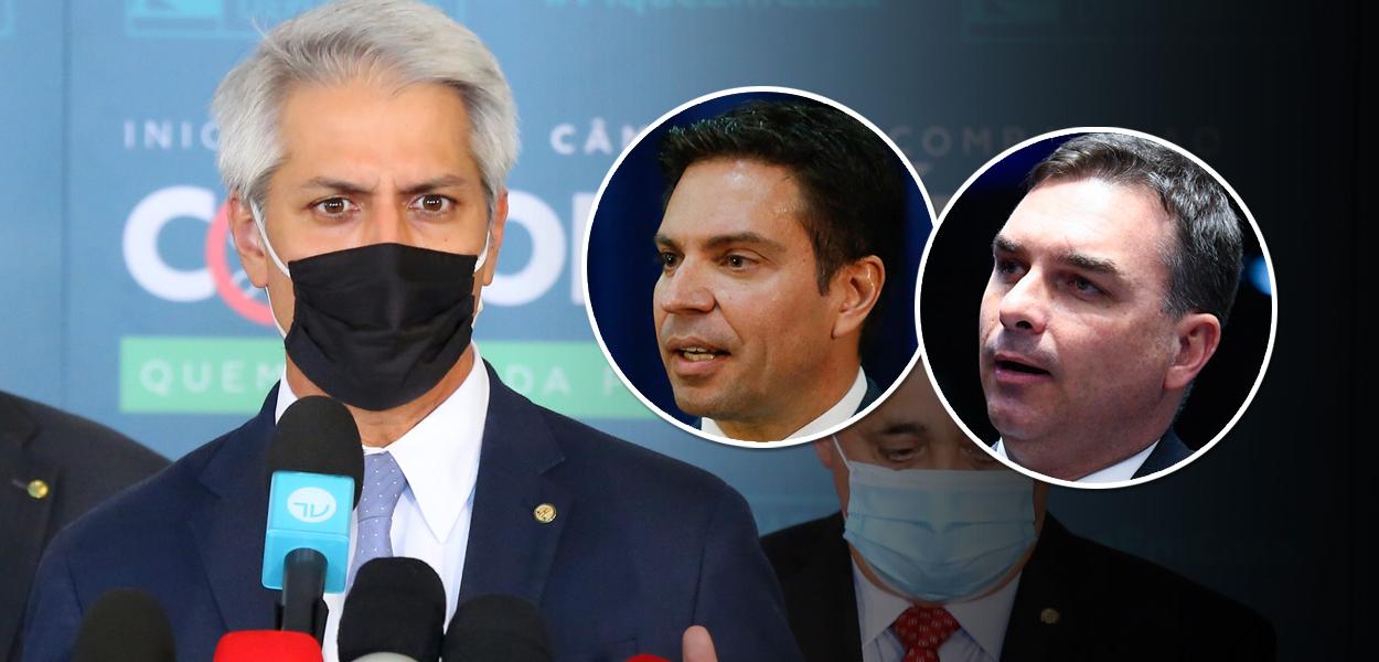 Alessandro Molon, Alexandre Ramagem e Flávio Bolsonaro