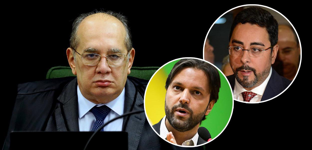 Gilmar Mendes, Alexandre Baldy e Marcelo Bretas