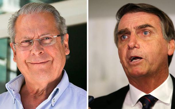 José Dirceu e Jair Bolsonaro