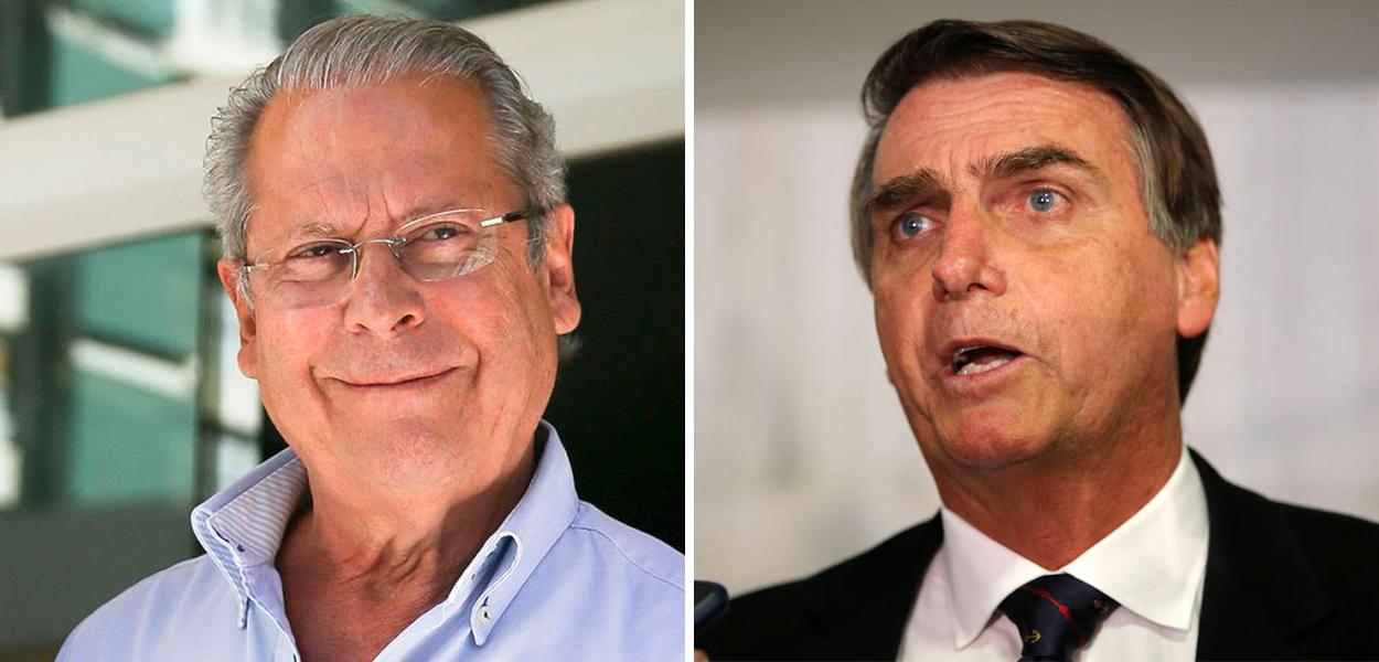 José Dirceu e Jair Bolsonaro