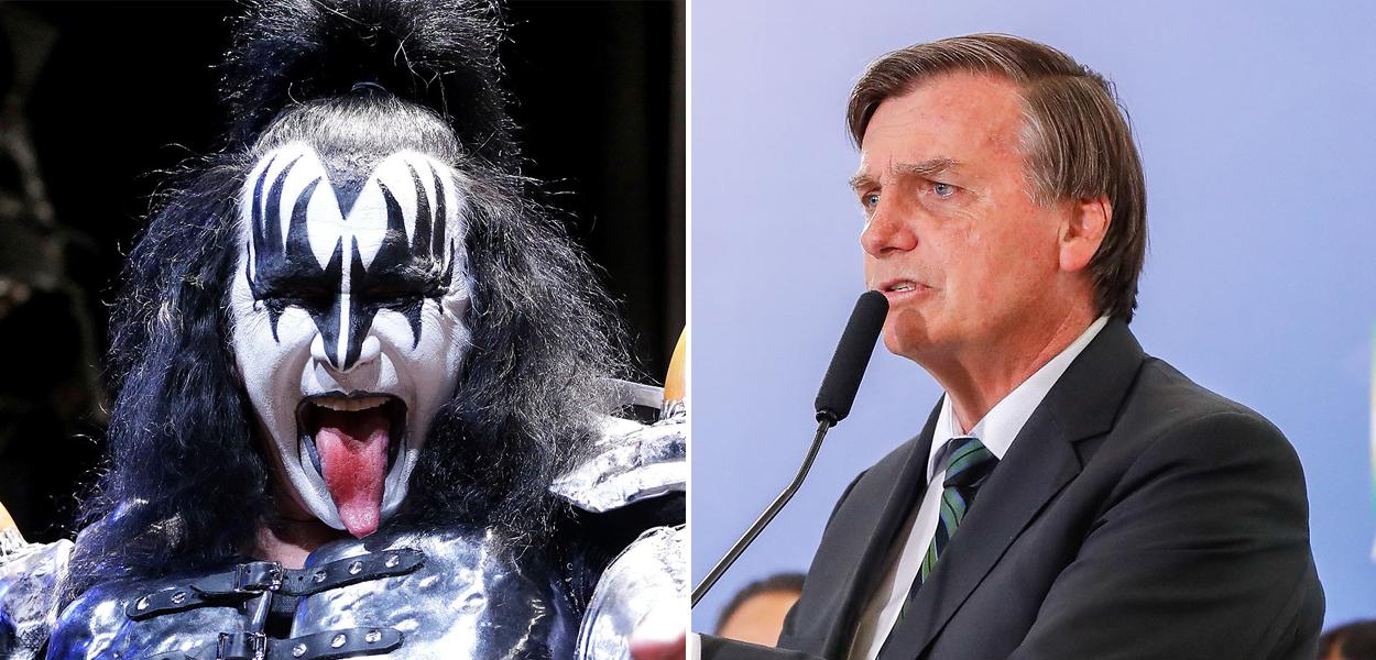 Gene Simmons e Jair Bolsonaro