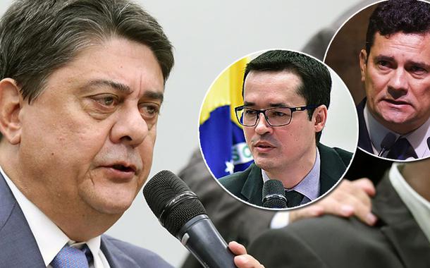 Ex-deputado Wadih Damous, Deltan Dallagnol e Sérgio Moro
