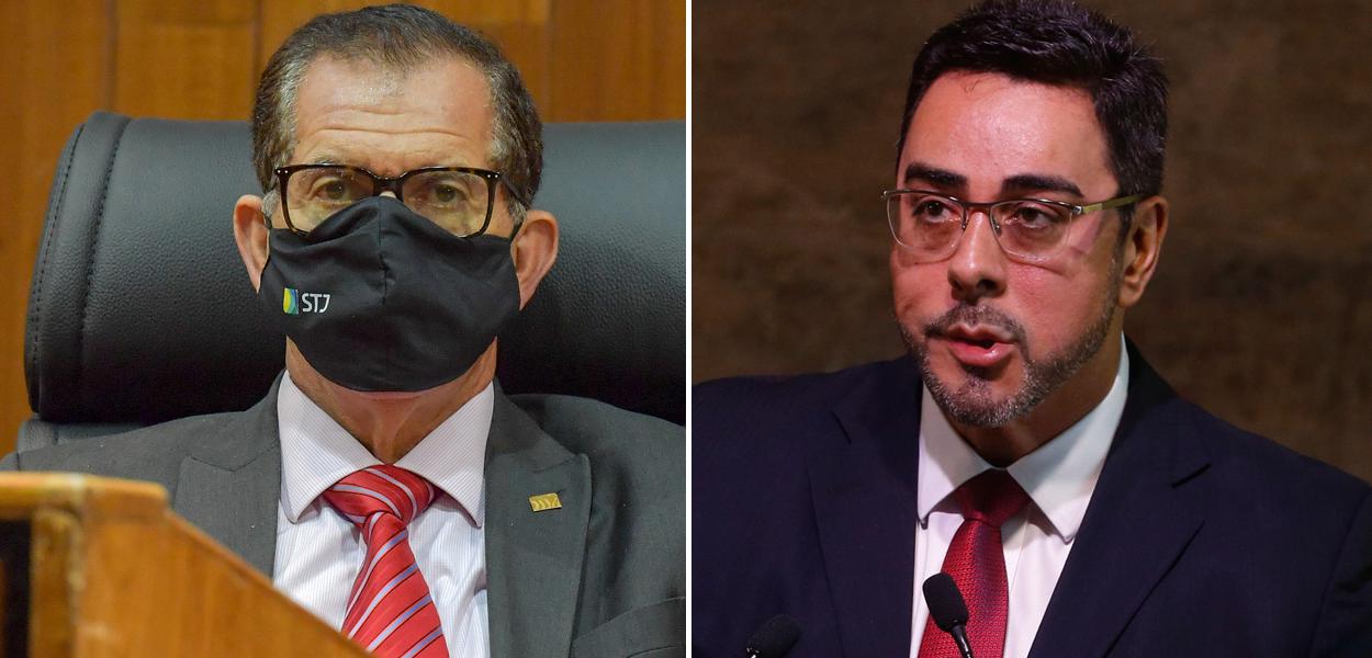 Ministro Humberto Martins e Marcelo Bretas
