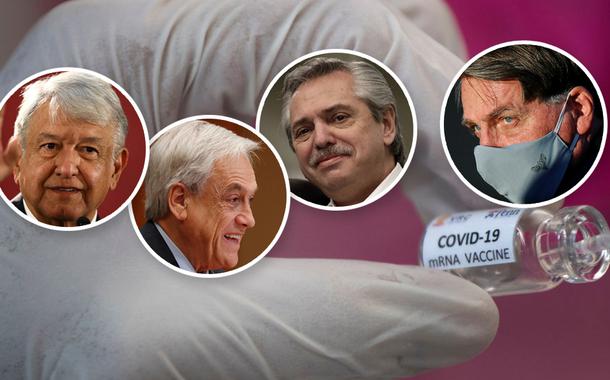 Manuel Obrador, Sebastián Piñera, Alberto Fernández e Jair Bolsonaro