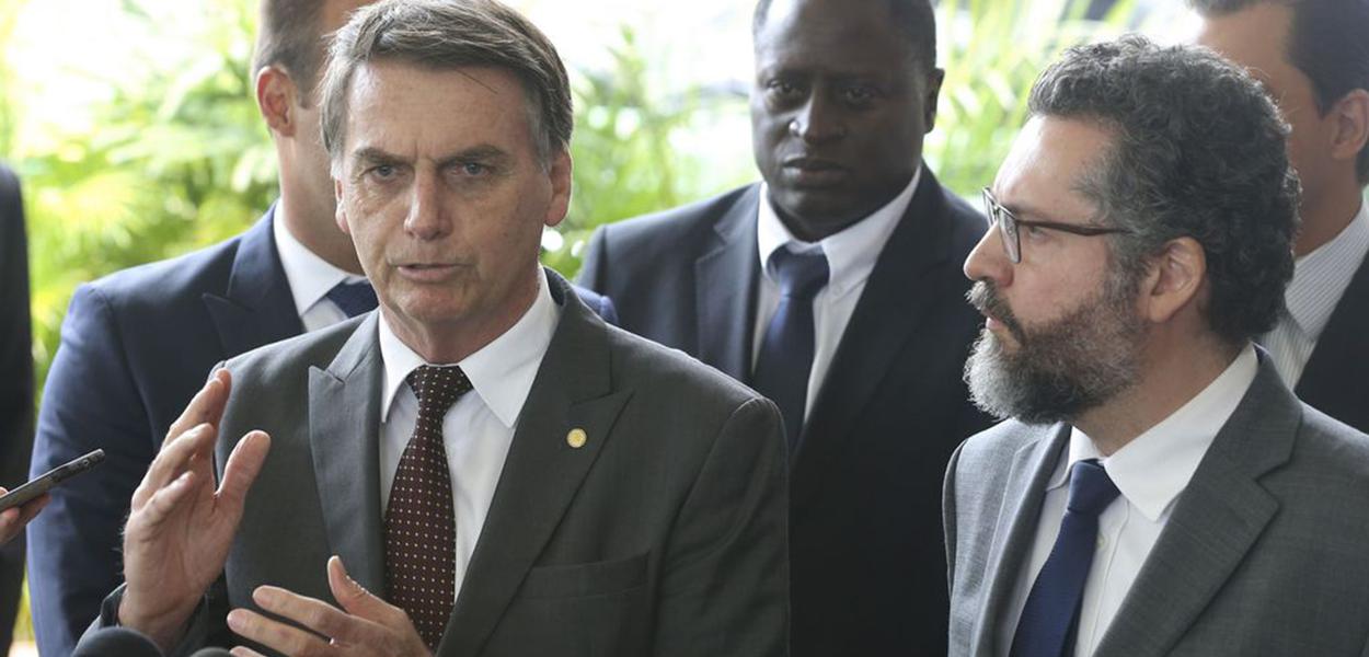 Jair Bolsonaro e Ernesto Araújo