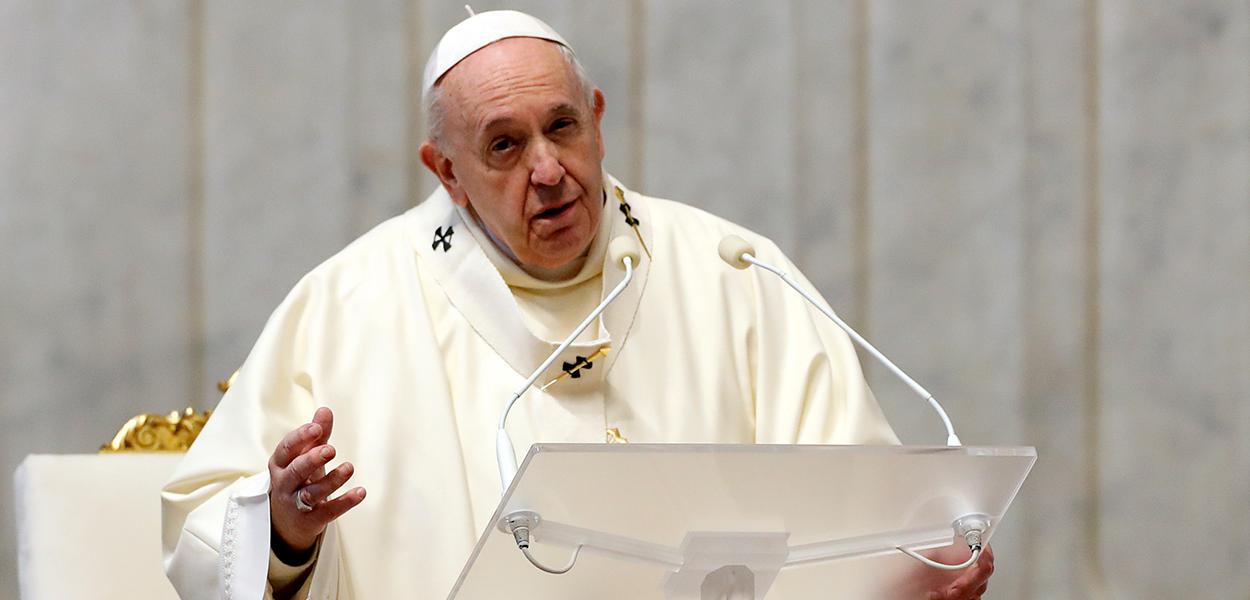 Papa Francisco durante missa no Vaticano