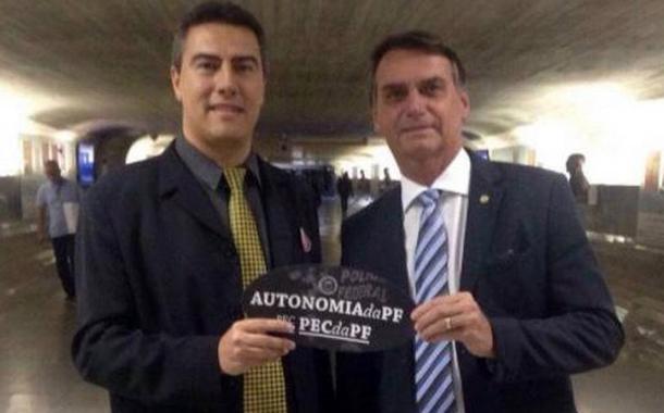 Erick Blatt e Jair Bolsonaro