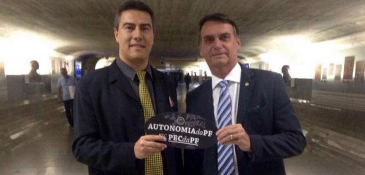 Erick Blatt e Jair Bolsonaro