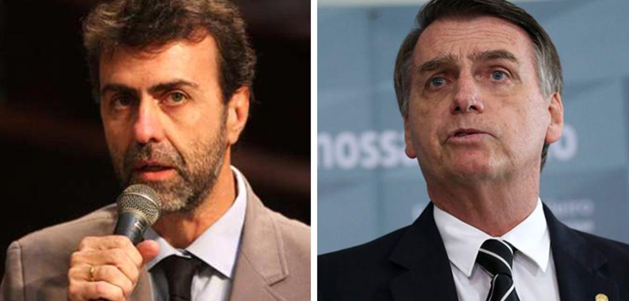 Marcelo Freixo e Jair Bolsonaro