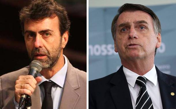 Marcelo Freixo e Jair Bolsonaro