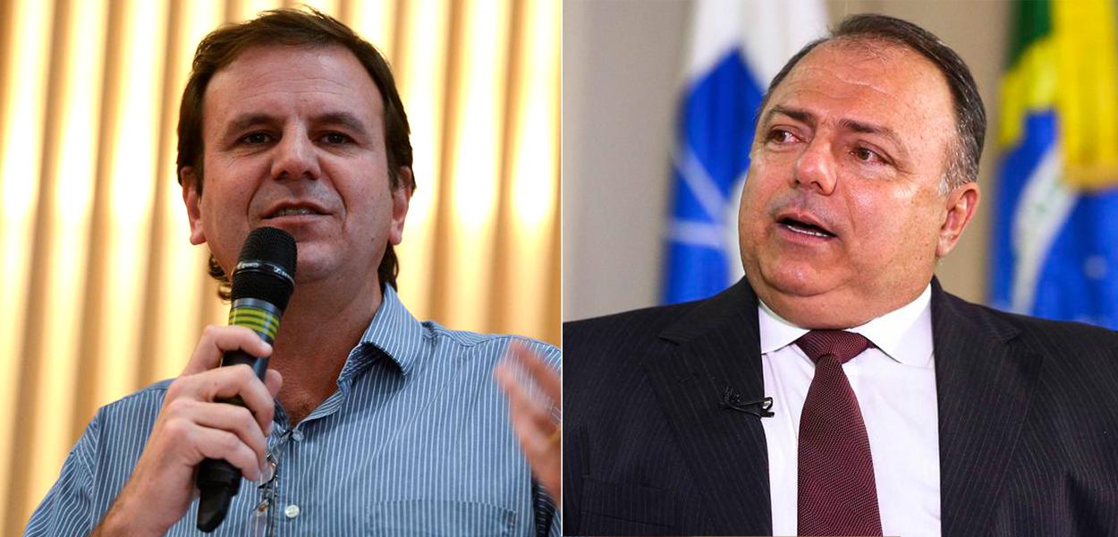 Eduardo Paes e Eduardo Pazuello