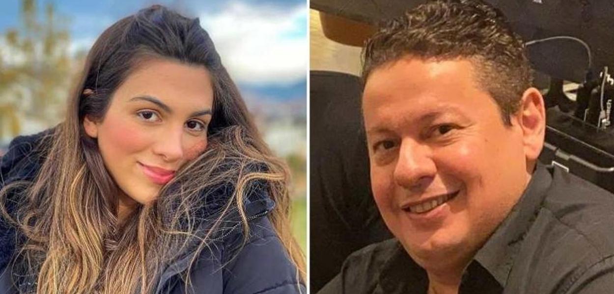 Pétala Barreiros e o ex-marido, Marcos Araújo