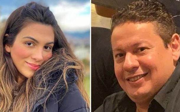 Pétala Barreiros e o ex-marido, Marcos Araújo