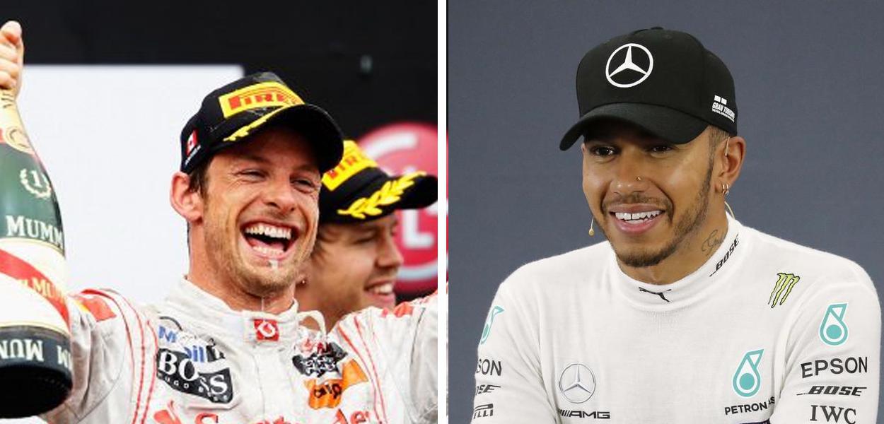 Jenson Button e Lewis Hamilton