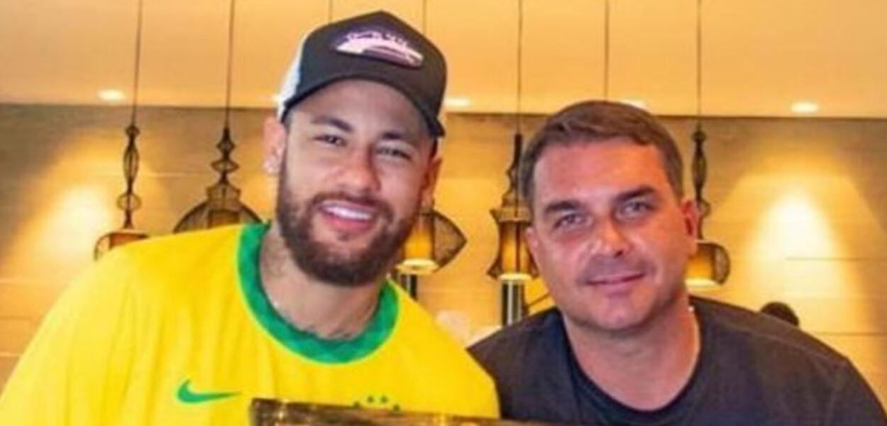 Neymar Jr. e Flávio Bolsonaro