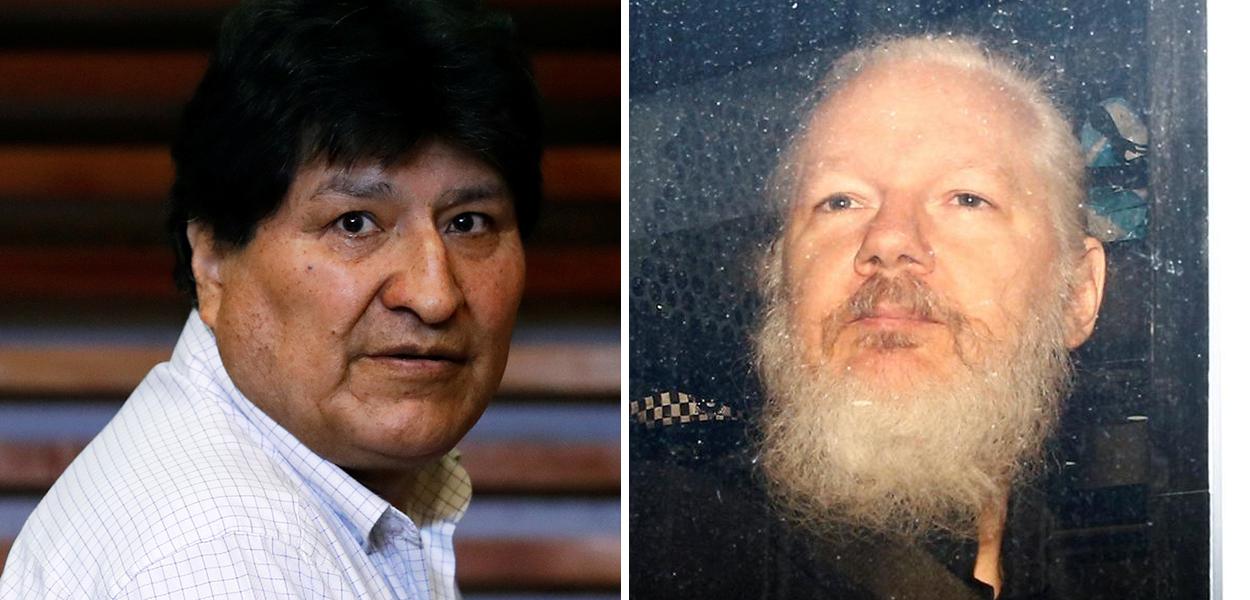 Evo Morales e Julian Assange