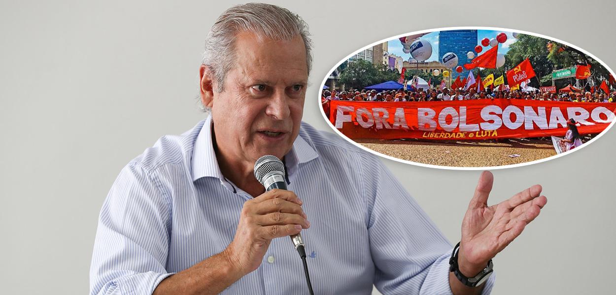 José Dirceu e manifestação 'Fora Bolsonaro'