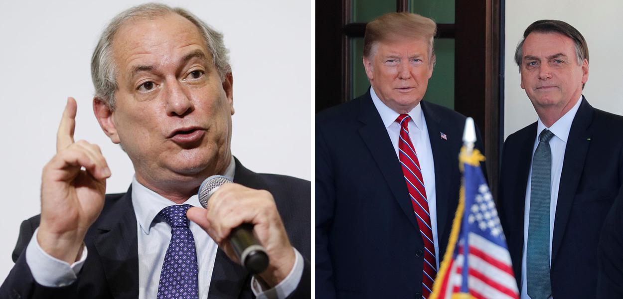 Ciro Gomes, Donald Trump e Jair Bolsonaro