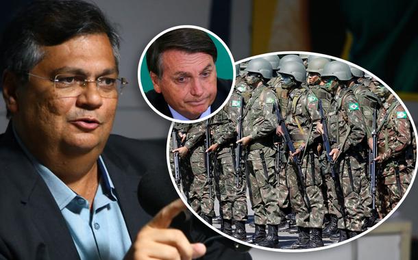 Flávio Dino, Bolsonaro e Forças Armadas