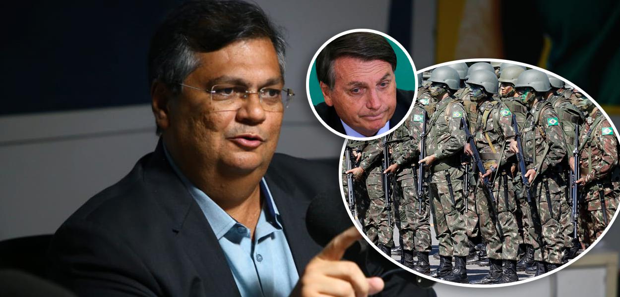 Flávio Dino, Bolsonaro e Forças Armadas
