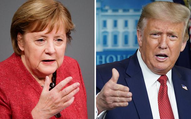Angela Merkel e Donald Trump