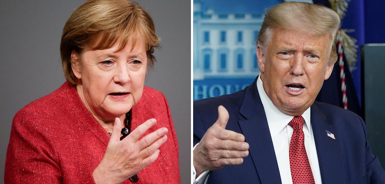 Angela Merkel e Donald Trump