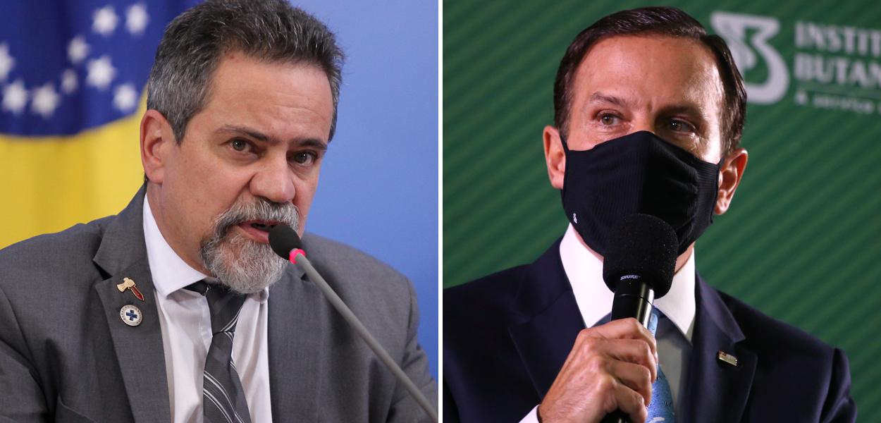 Élcio Franco e João Doria