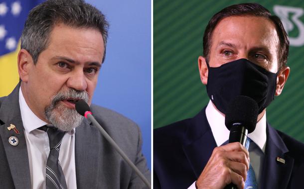 Élcio Franco e João Doria