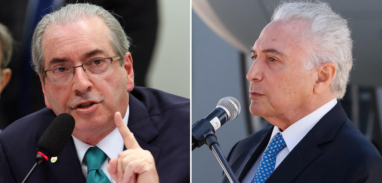 Eduardo Cunha e Michel Temer