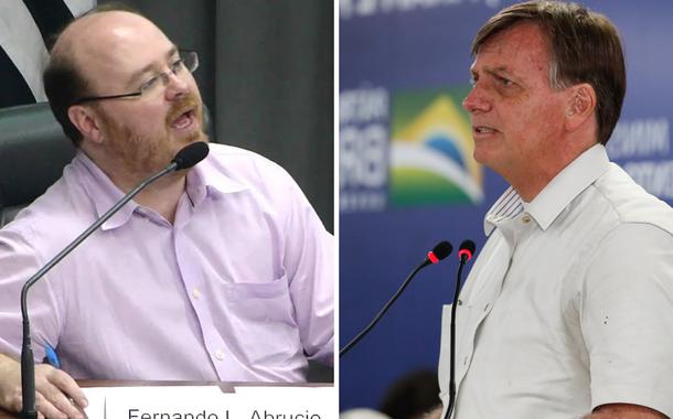 Fernando Luiz Abrucio e Jair Bolsonaro