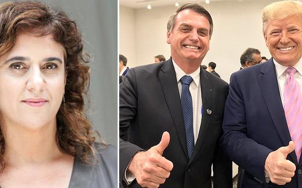 Tatiana Roque, Jair Bolsonaro e Donald Trump