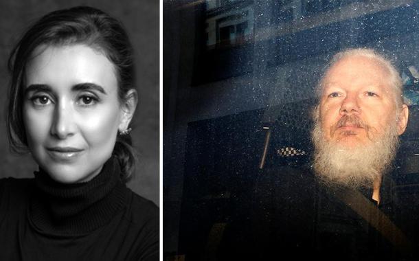 Sara Vivacqua e Julian Assange